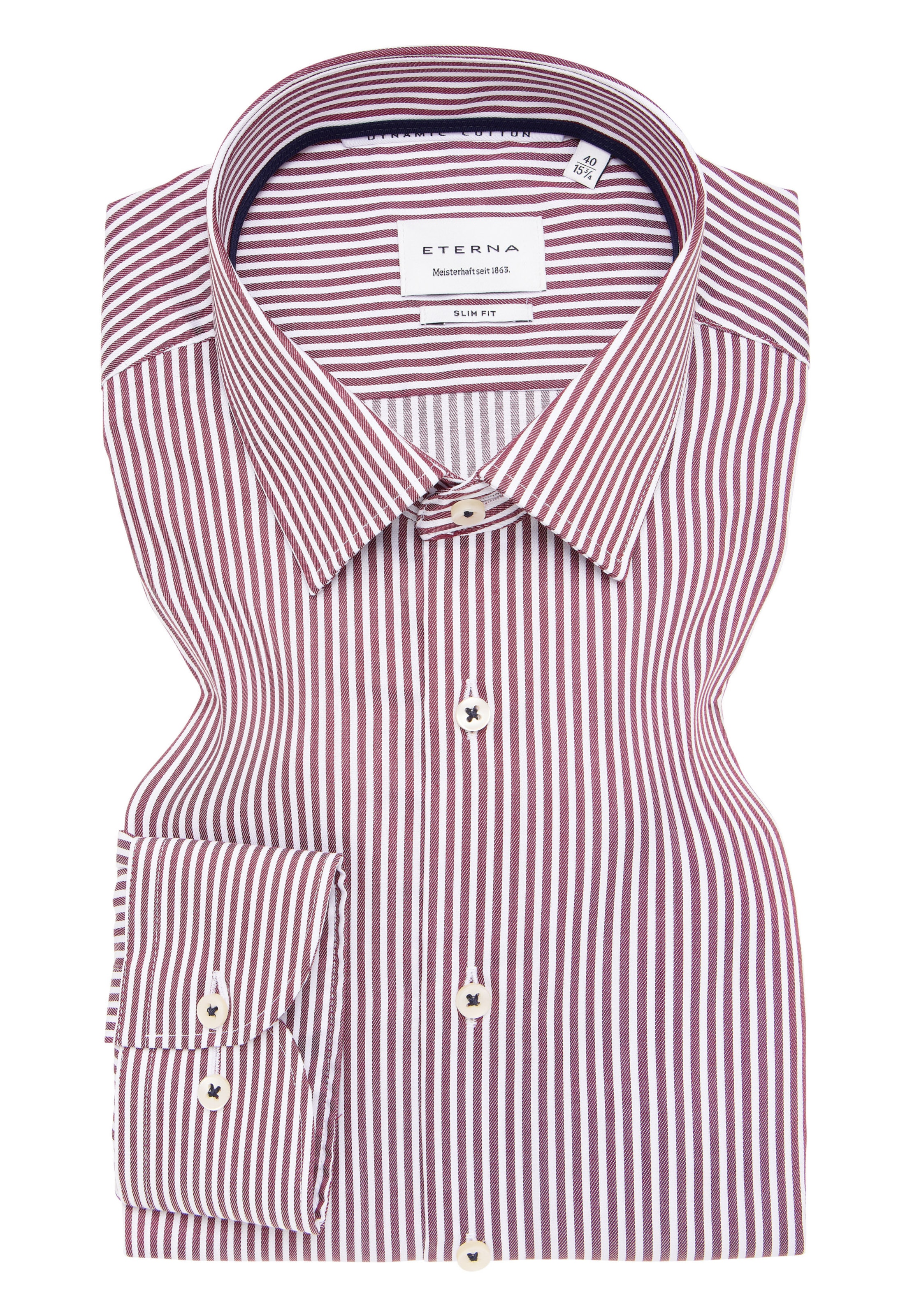 ETERNA Slim fit Zakelijk overhemd in Rood