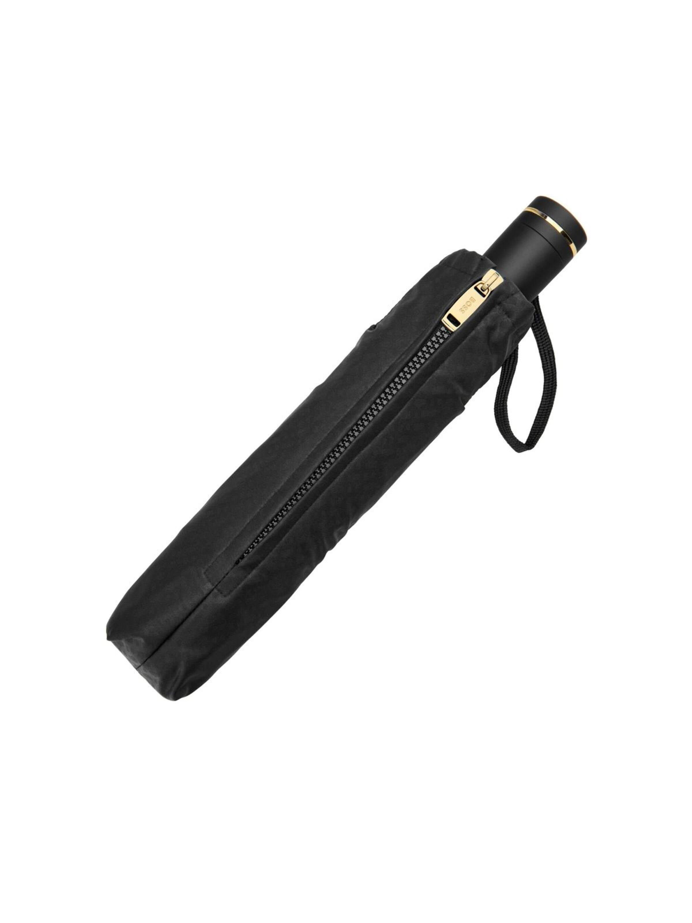 BOSS Paraplu 'Pocket umbrella Double B' in Zwart