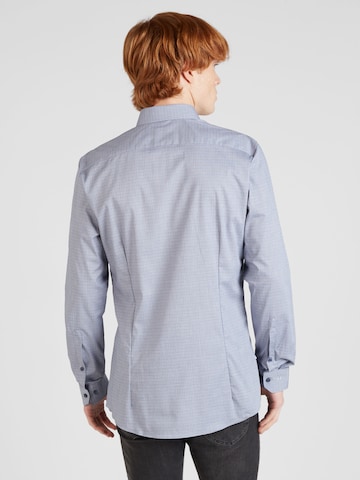 OLYMP - Ajuste estrecho Camisa de negocios en gris