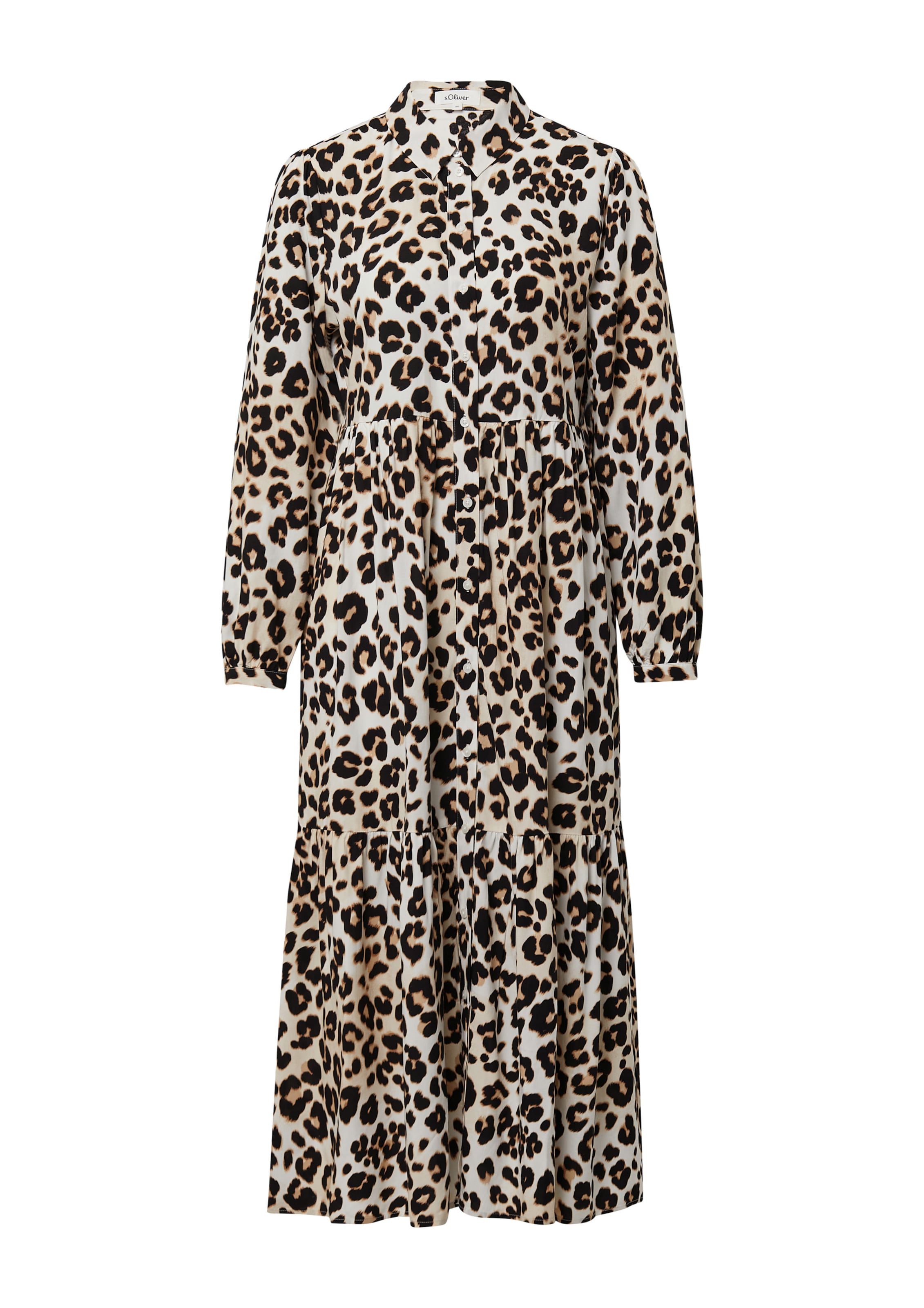 s.Oliver Kleid in Beige: Vorderseite