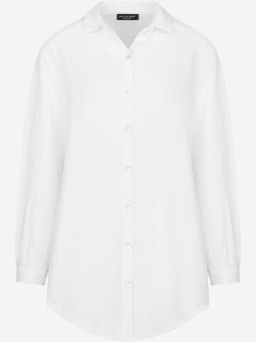 SASSYCLASSY Bluse 'lange Variante'‌ in Weiß: Vorderseite