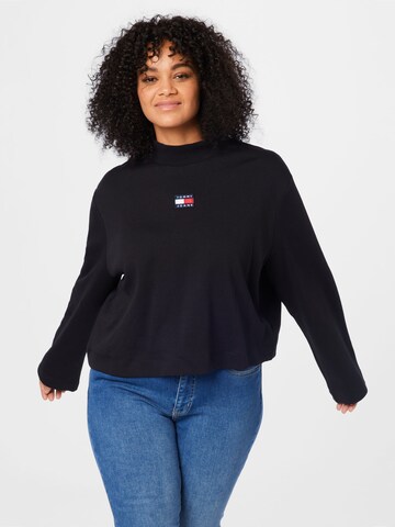 Tommy Jeans Curve Sweatshirt i svart: framsida