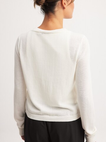 NA-KD Knit Cardigan in White