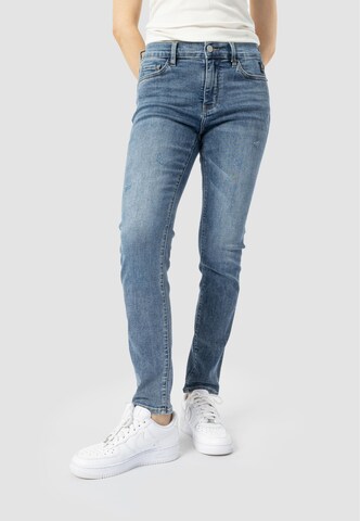 Coupe slim Jean 'Manou' Elias Rumelis en bleu : devant