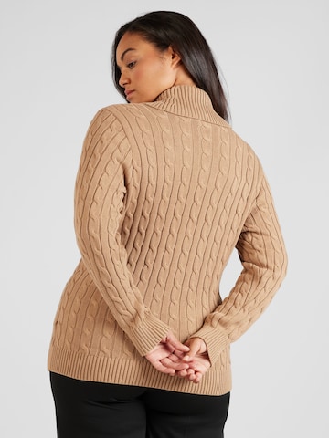 Lauren Ralph Lauren Plus Sweater 'DONATO' in Beige