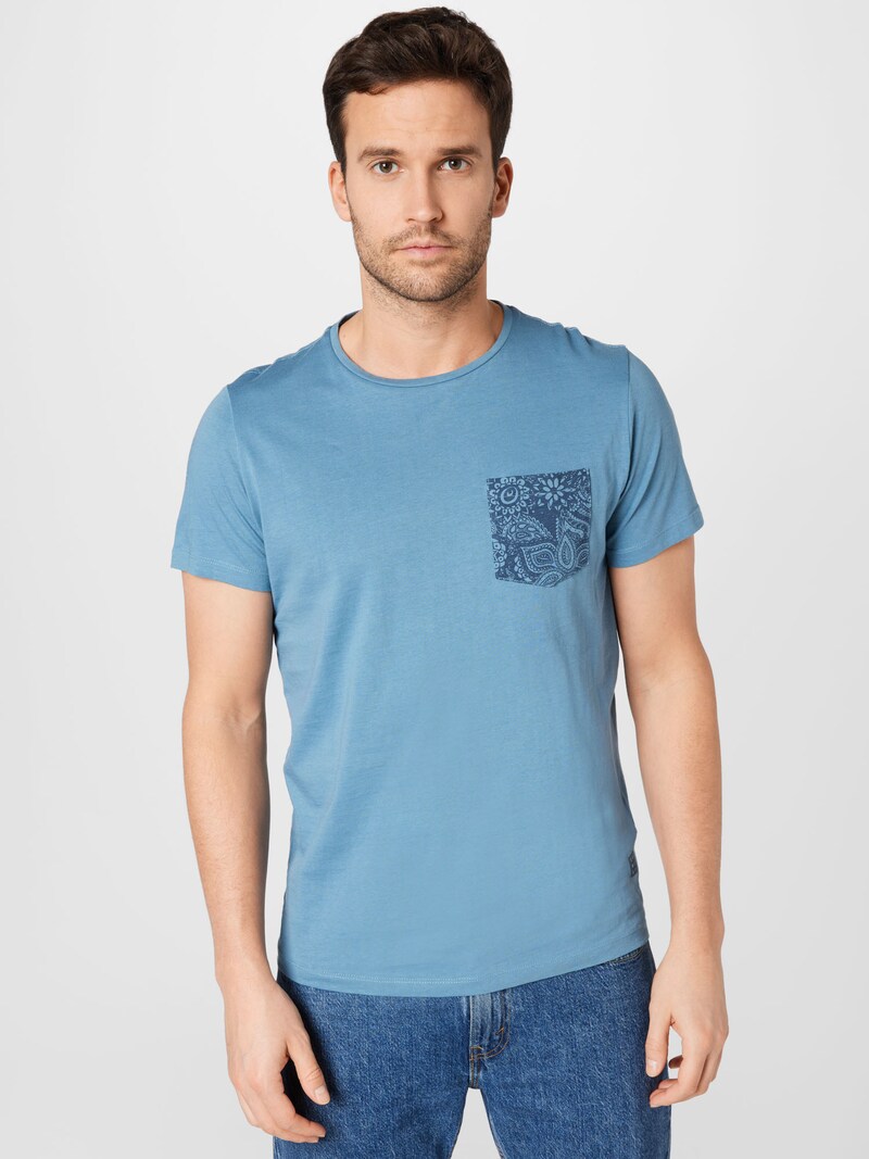 Men Clothing BLEND Classic t-shirts Smoke Blue