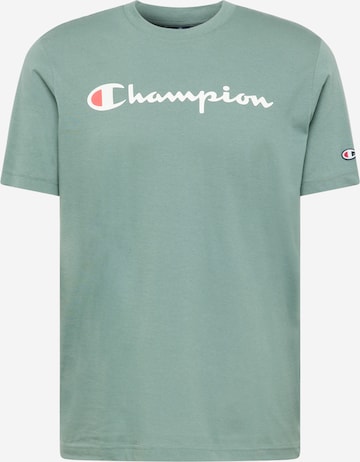 Champion Authentic Athletic Apparel Тениска 'Legacy American Classics' в зелено: отпред