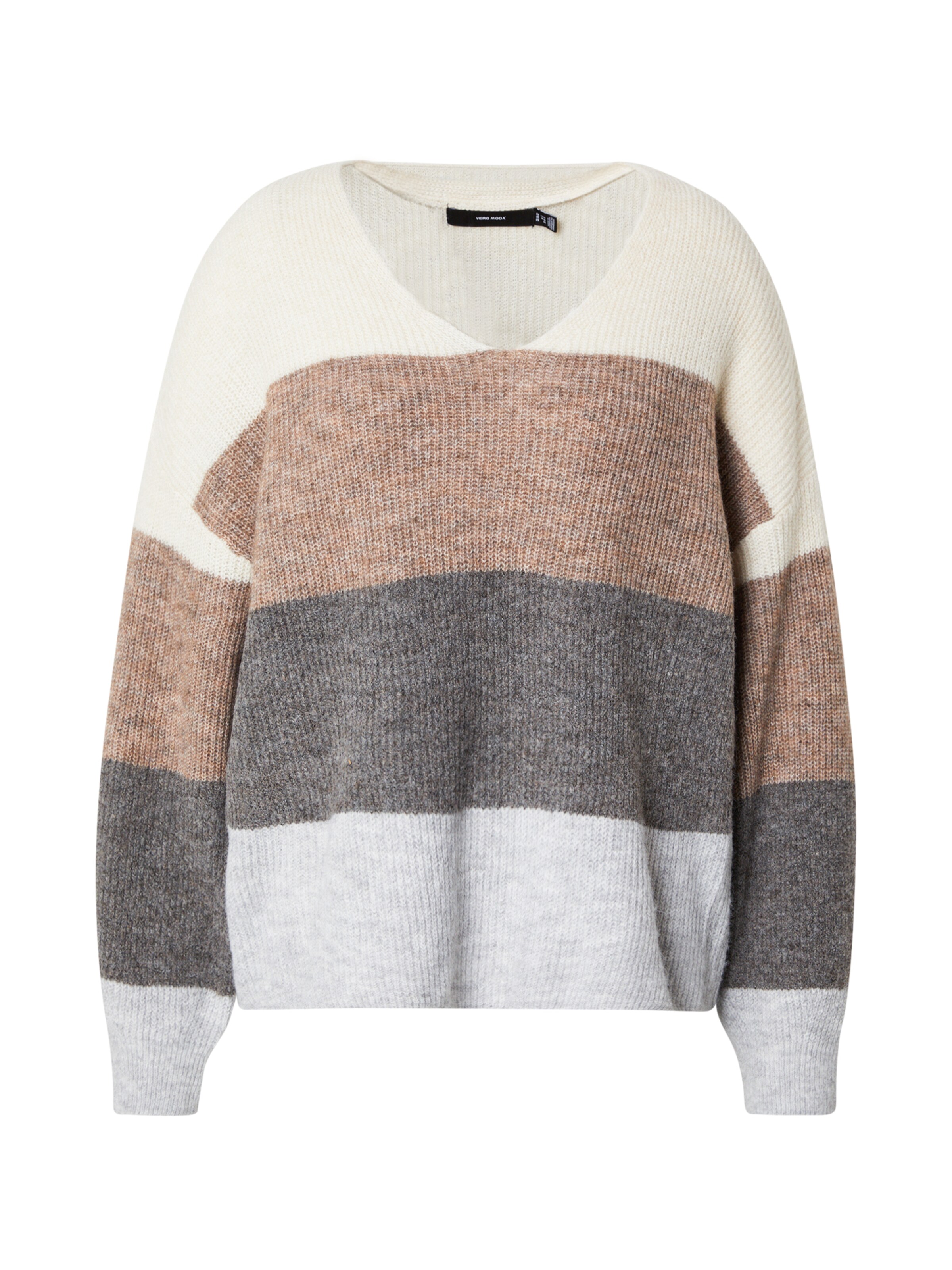 Vero Moda Curve Sweater 'VMCDesma' in Beige: front