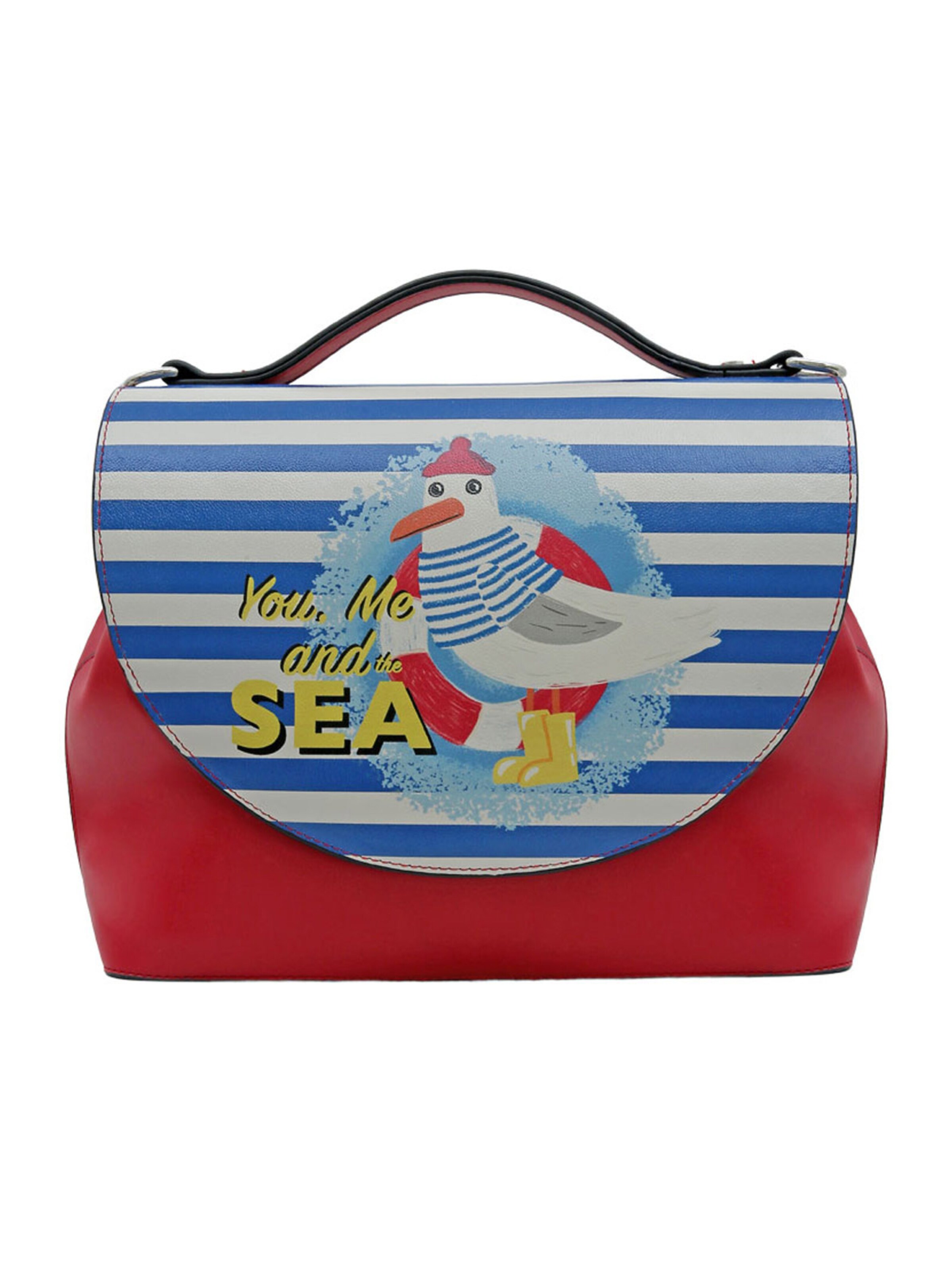 DOGO Umhängetasche 'Handy Bag Umhängetasche - You, Me and the Sea'‌‌‌‌‌‌‌‌ in Rot: Vorderseite