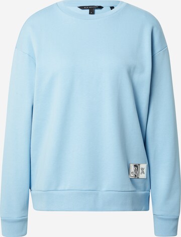 ARMANI EXCHANGE Sweatshirt in Blue: front