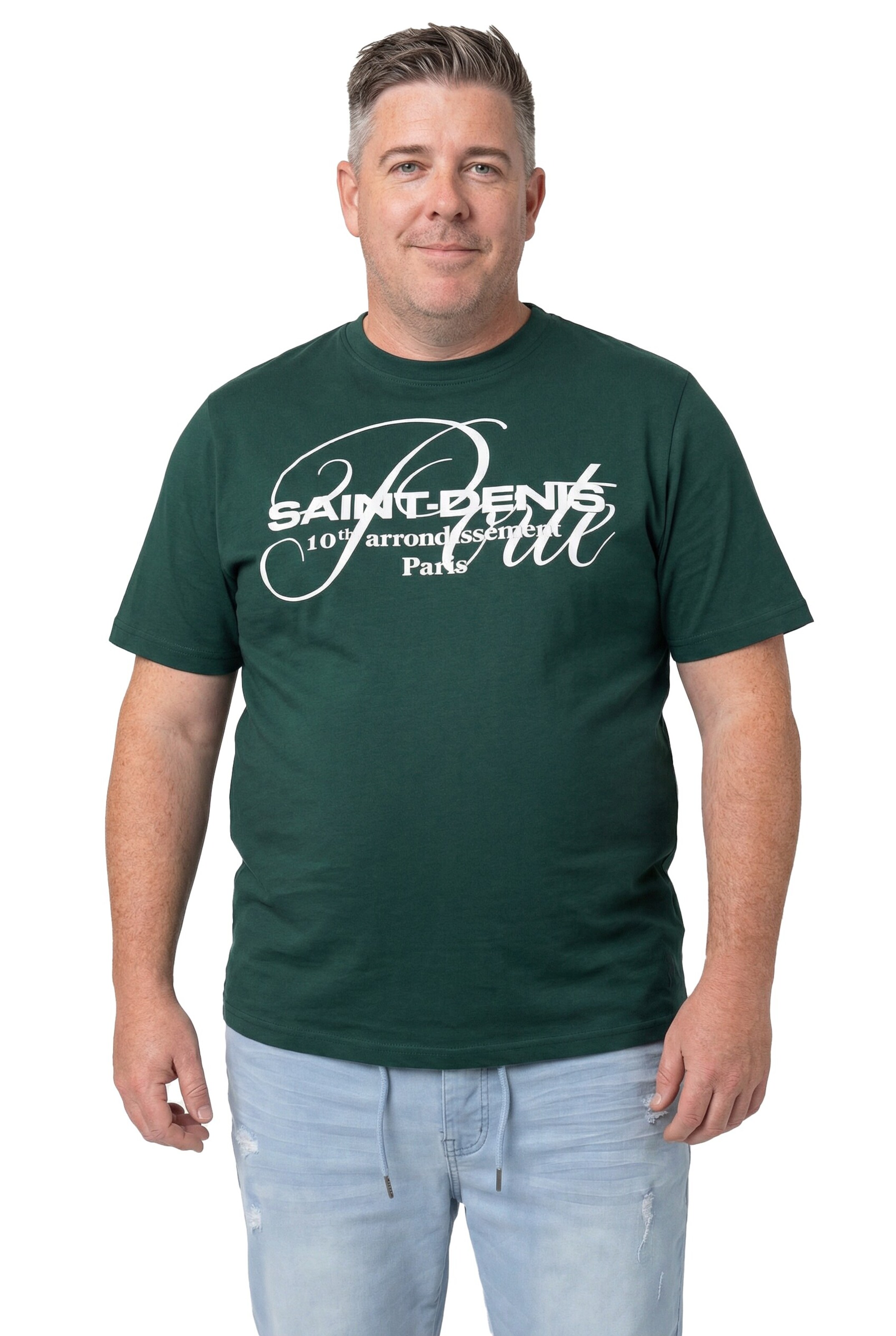 Men Plus Shirt in Green