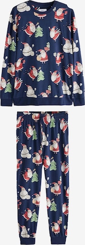 Next Pitkä pyjama värissä sininen: etupuoli