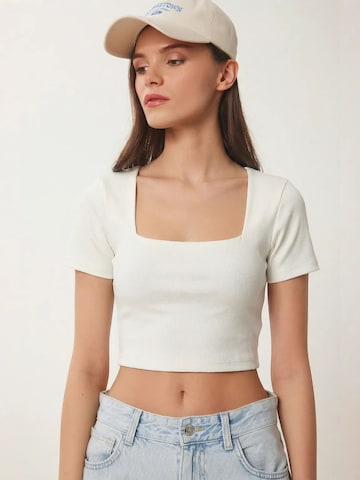 Camicia da donna 'Blusen' di Happiness İstanbul in beige