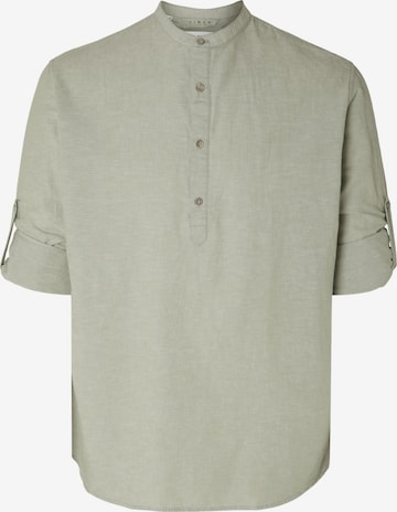 SELECTED HOMME Regular fit Button Up Shirt in Green: front