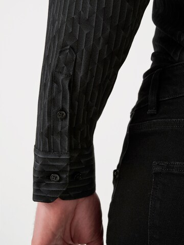 DESOTO Slim fit Overhemd in Zwart