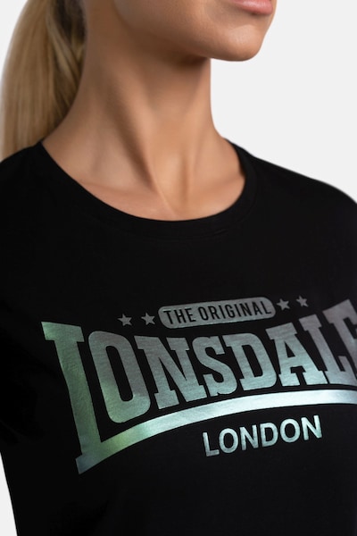LONSDALE T-shirt 'Harray' i L i ljusgrön / svart, Produktvy