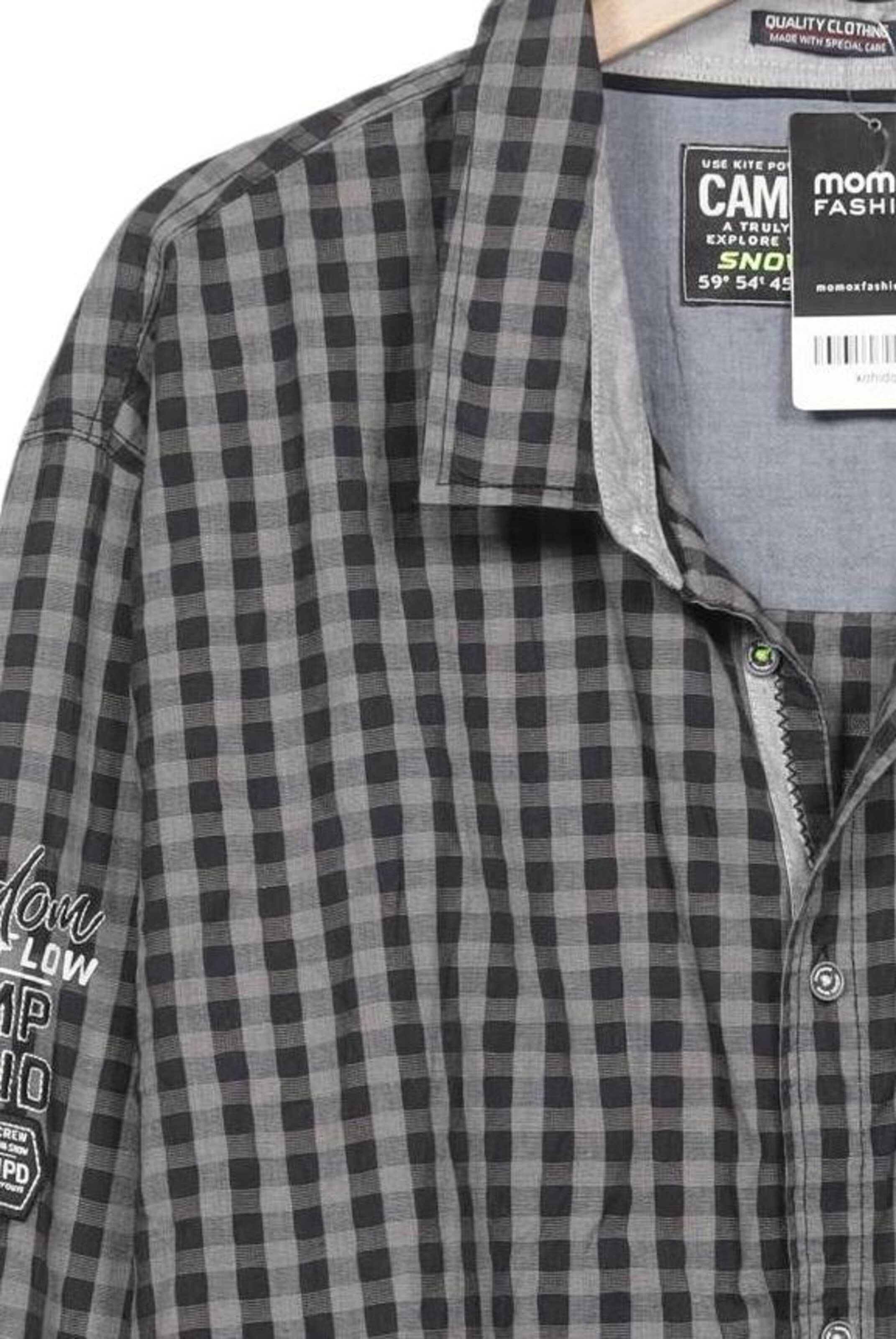 CAMP DAVID Hemd XXXL in Grau