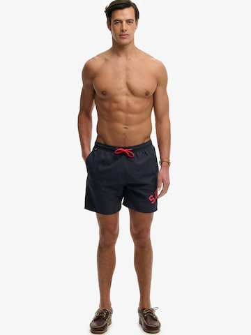 Superdry & Co Badeshorts i blå