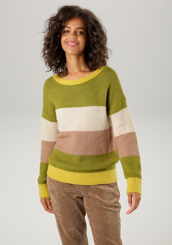 Aniston CASUAL Pullover in Grün: Vorderseite