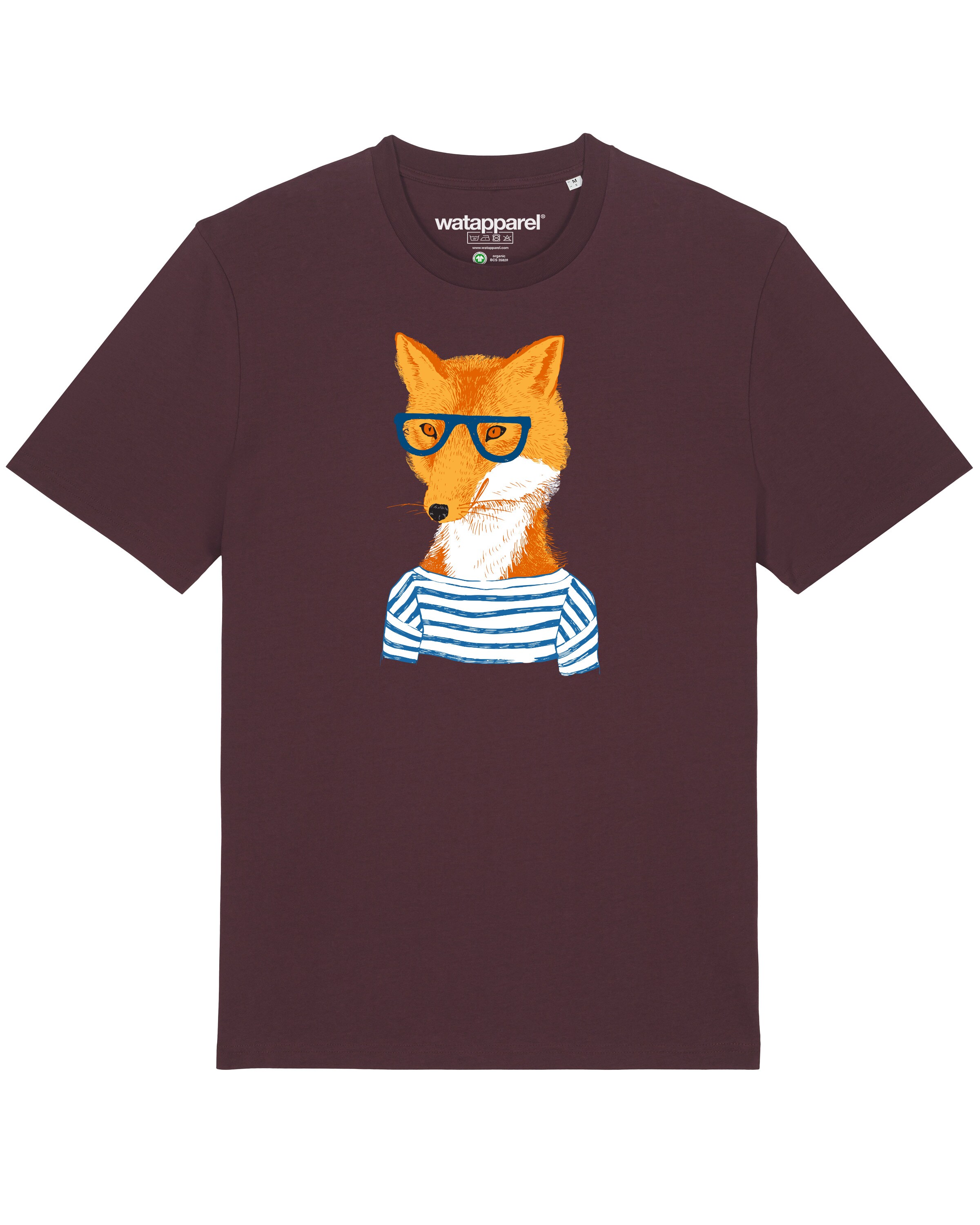 T-Shirt ' Fuchs ' Watapparel en rouge : devant