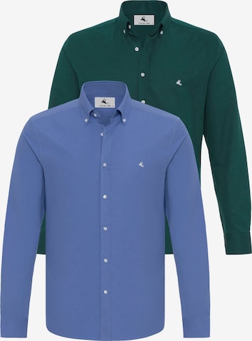 Chemise Daniel Hills en bleu : devant
