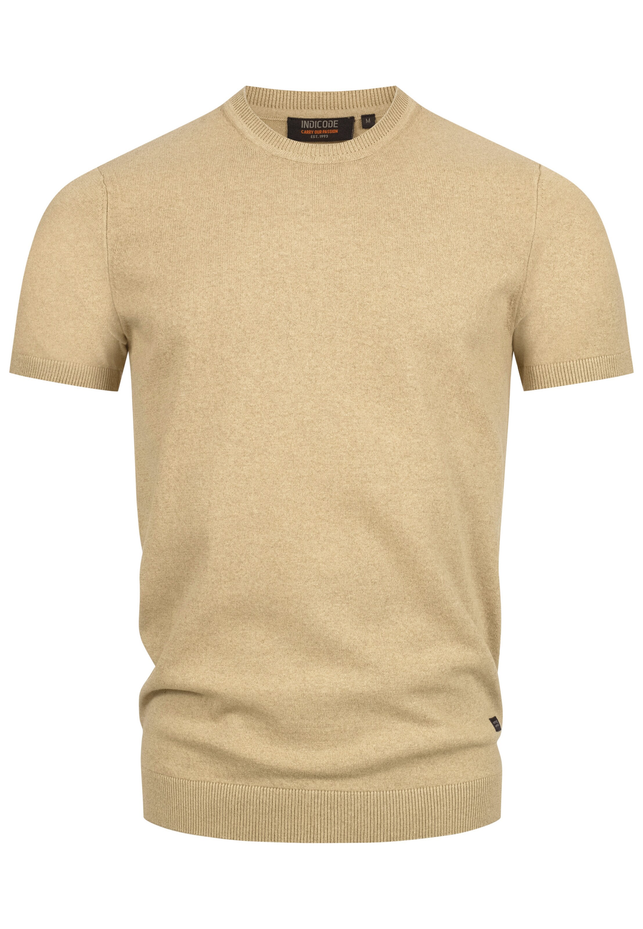 INDICODE JEANS Pullover 'Vasko' in Beige: Vorderseite