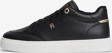 TOMMY HILFIGERNiske tenisice 'Chic' - crna boja: prednji dio