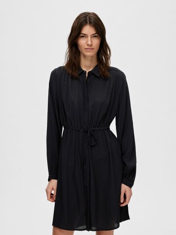 SELECTED FEMME Платье-рубашка 'Mirian' в Черный: спереди