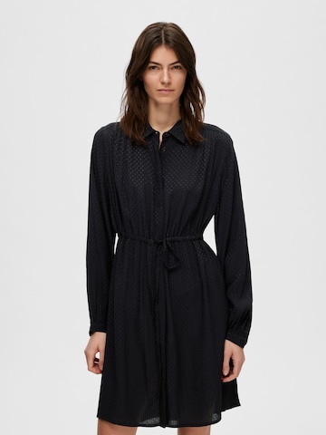 Robe-chemise 'Mirian' SELECTED FEMME en noir : devant