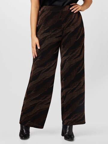 ONLY Curve Loose fit Pants 'NEW QUEEN' in Black: front