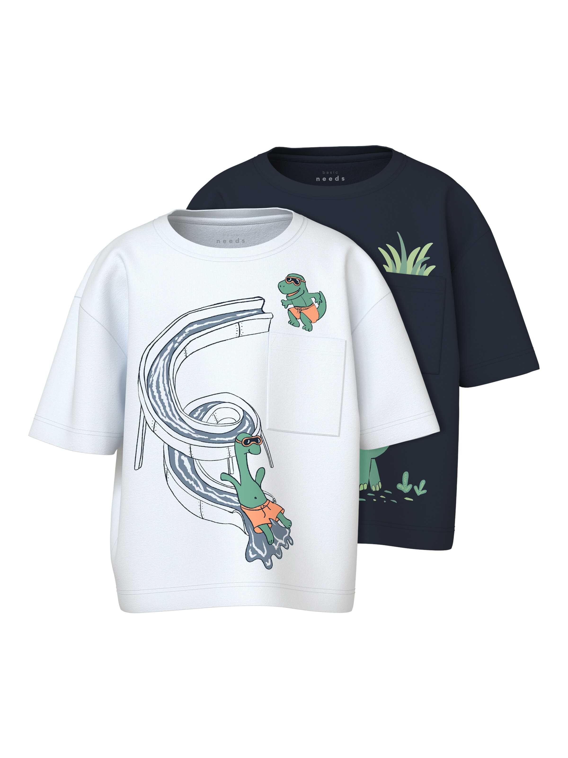 NAME IT Μπλουζάκι σε μπλε: μπροστά