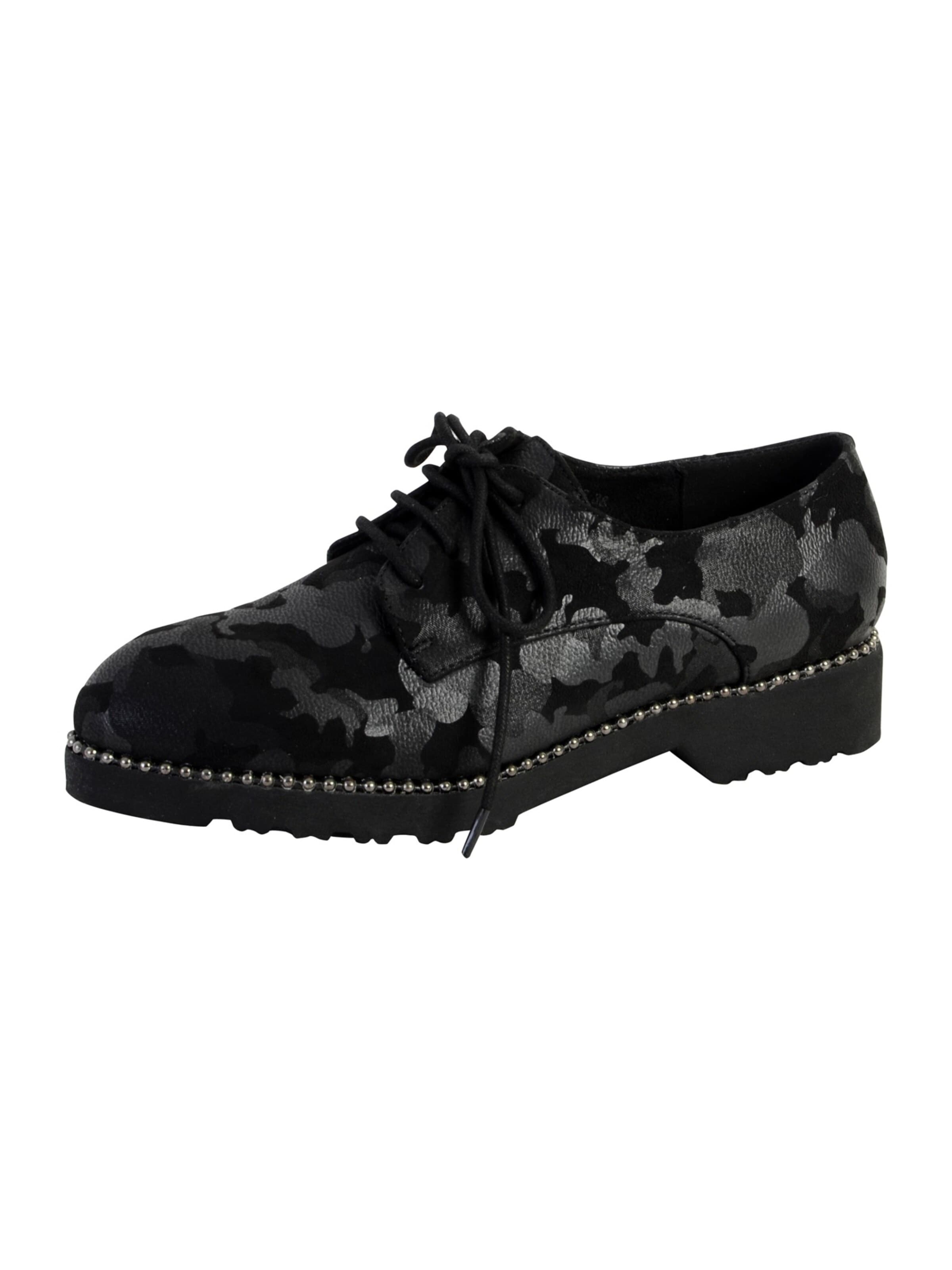 Enza Nucci Schnürschuh‌‌ in Schwarz: Vorderseite