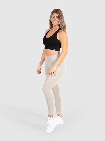 Smilodox Skinny Workout Pants 'Amaze Pro' in Beige