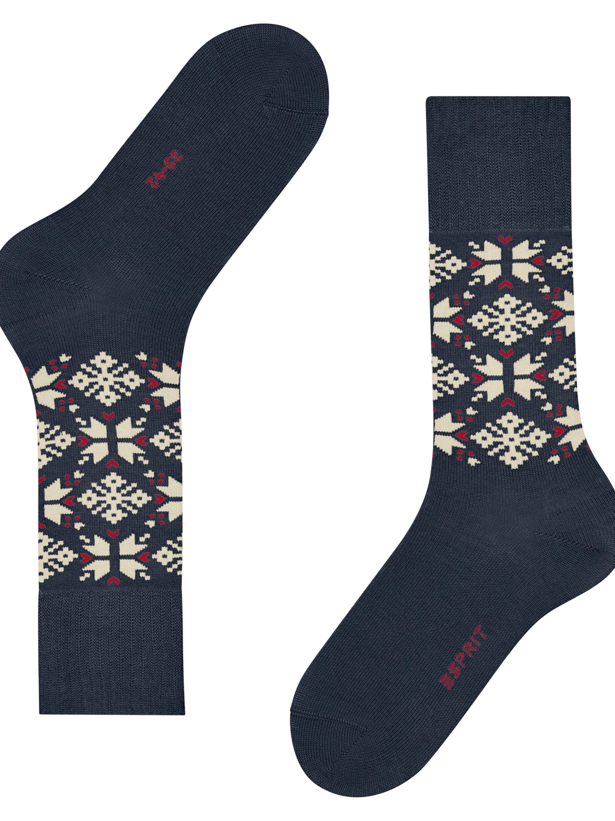 ESPRIT Socks 'Winter Star' in Blue