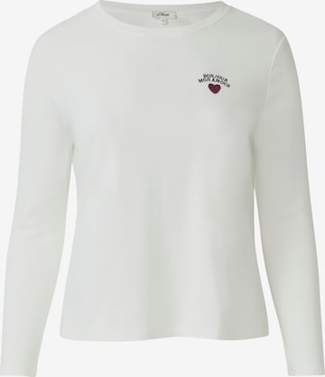 T-shirt s.Oliver en beige : devant