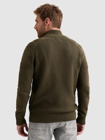 PME Legend - Cárdigan 'Cardigan with zipper closure and raglan sleeves' en verde