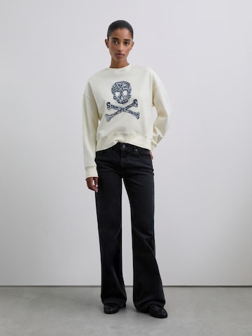 Sweat-shirt Scalpers en blanc : devant