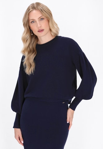 DreiMaster Klassik Sweater in Blue: front