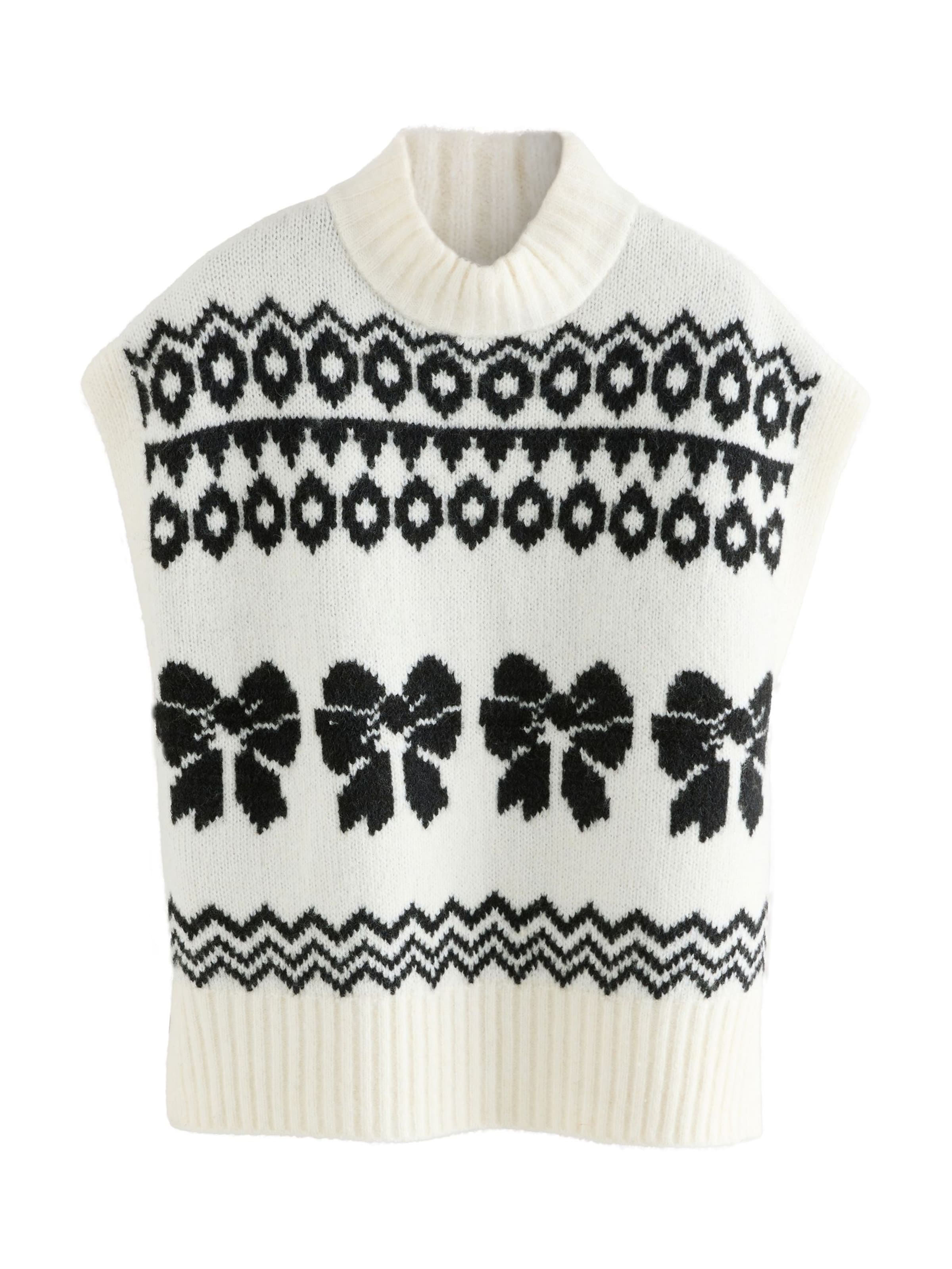 Pulover de la Next pe alb: față