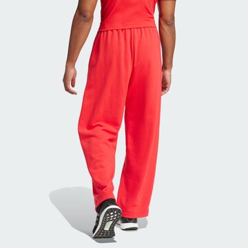 ADIDAS SPORTSWEAR Loosefit Sportovní kalhoty 'Essentials' – červená