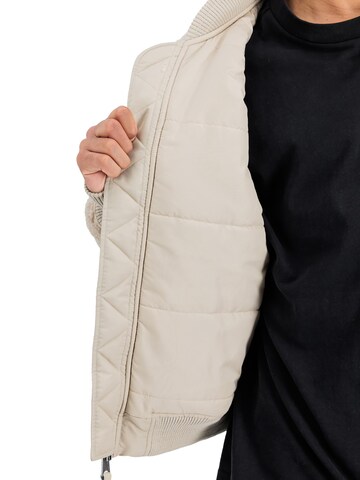 ALPHA INDUSTRIES Between-Season Jacket 'MA-1 Teddy' in Beige