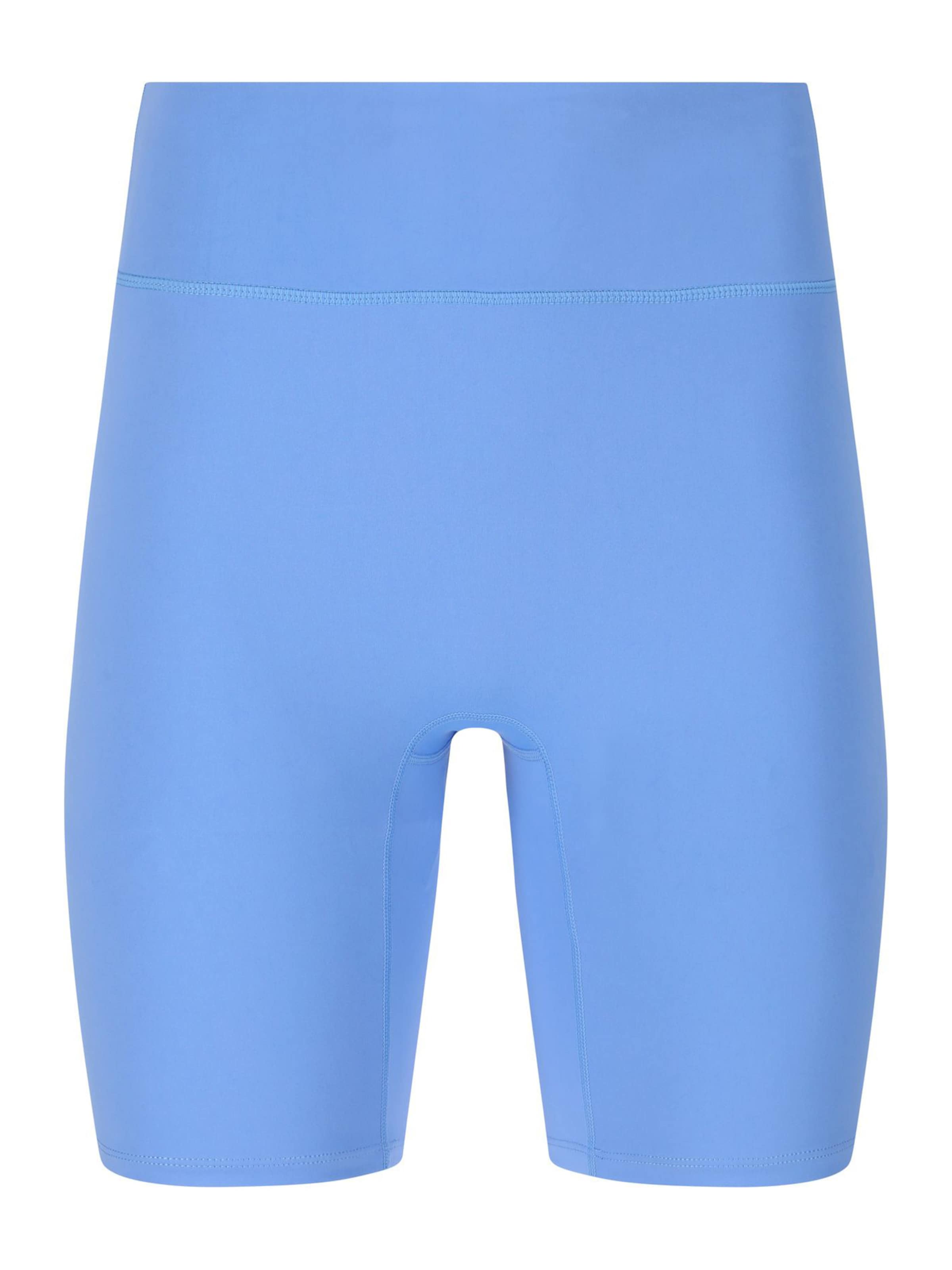 Skinny Pantaloni sport 'Blossom' de la Athlecia pe albastru: față