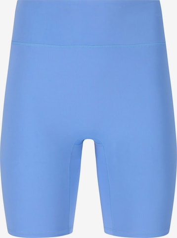 Skinny Pantaloni sport 'Blossom' de la Athlecia pe albastru: față