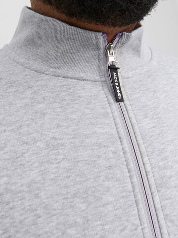 JACK & JONES Zip-Up Hoodie in Grey