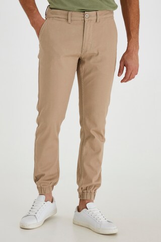 BLEND Skinny Chino Pants 'PELLINI' in Beige: front