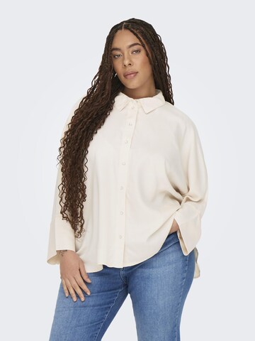 ONLY Carmakoma Blouse in Beige: front