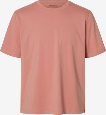 SELECTEDMajica 'SLHASPEN' - roza boja: prednji dio