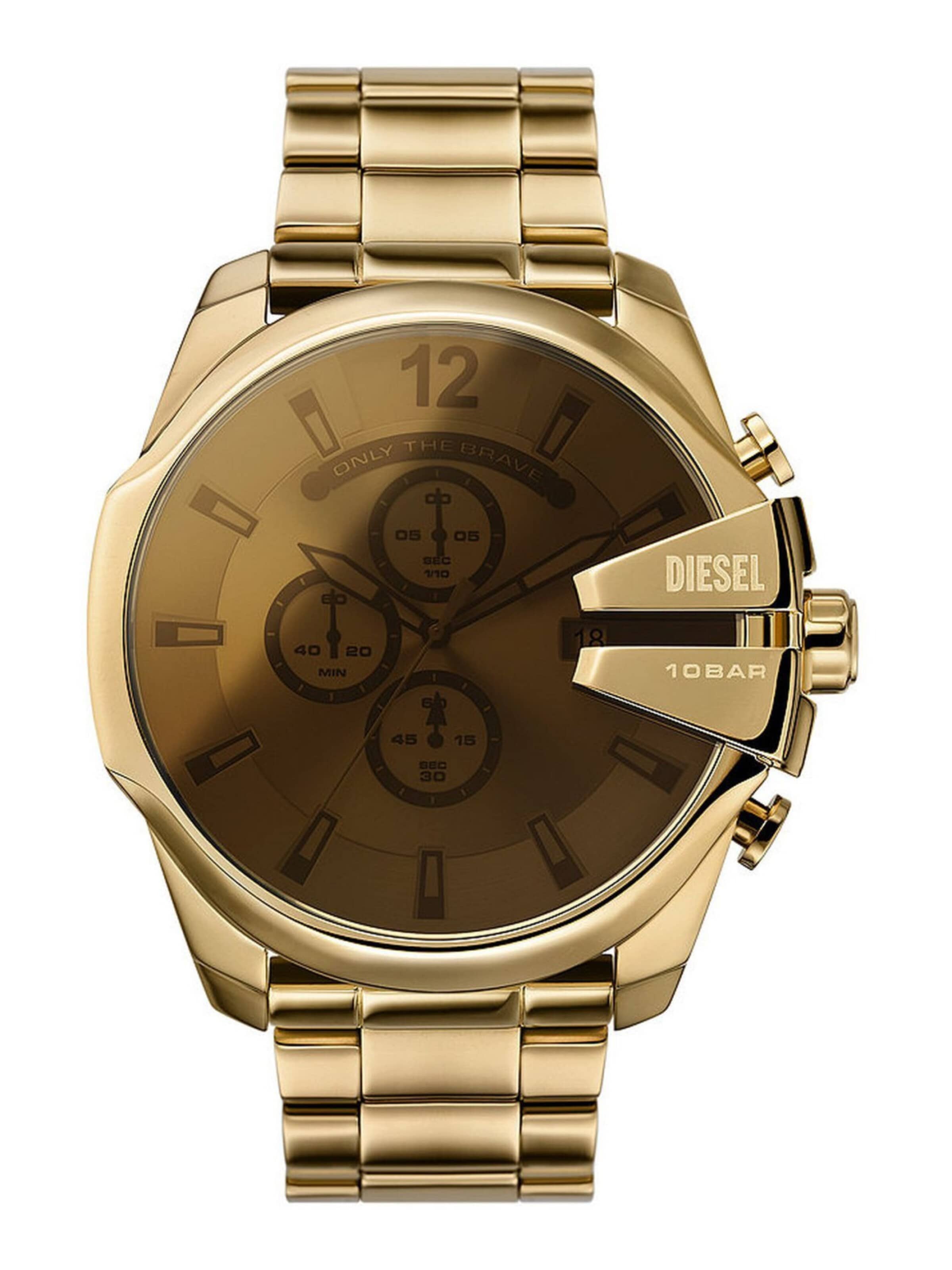 DIESEL Analog Watch 'Montre Homme Diesel Mega Chief Chronograph DZ4662' in 23 x 14,5 x 7,7 cm in Gold, Item view