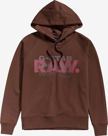 Felpa di G-Star RAW in marrone: frontale