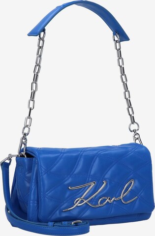 Sac bandoulière 'Signature Soft' Karl Lagerfeld en bleu